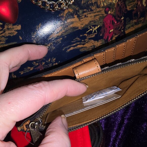 Patricia Nash Fairford Leather Satchel NWOT & Nash Wallet NWT - Picture 11 of 12